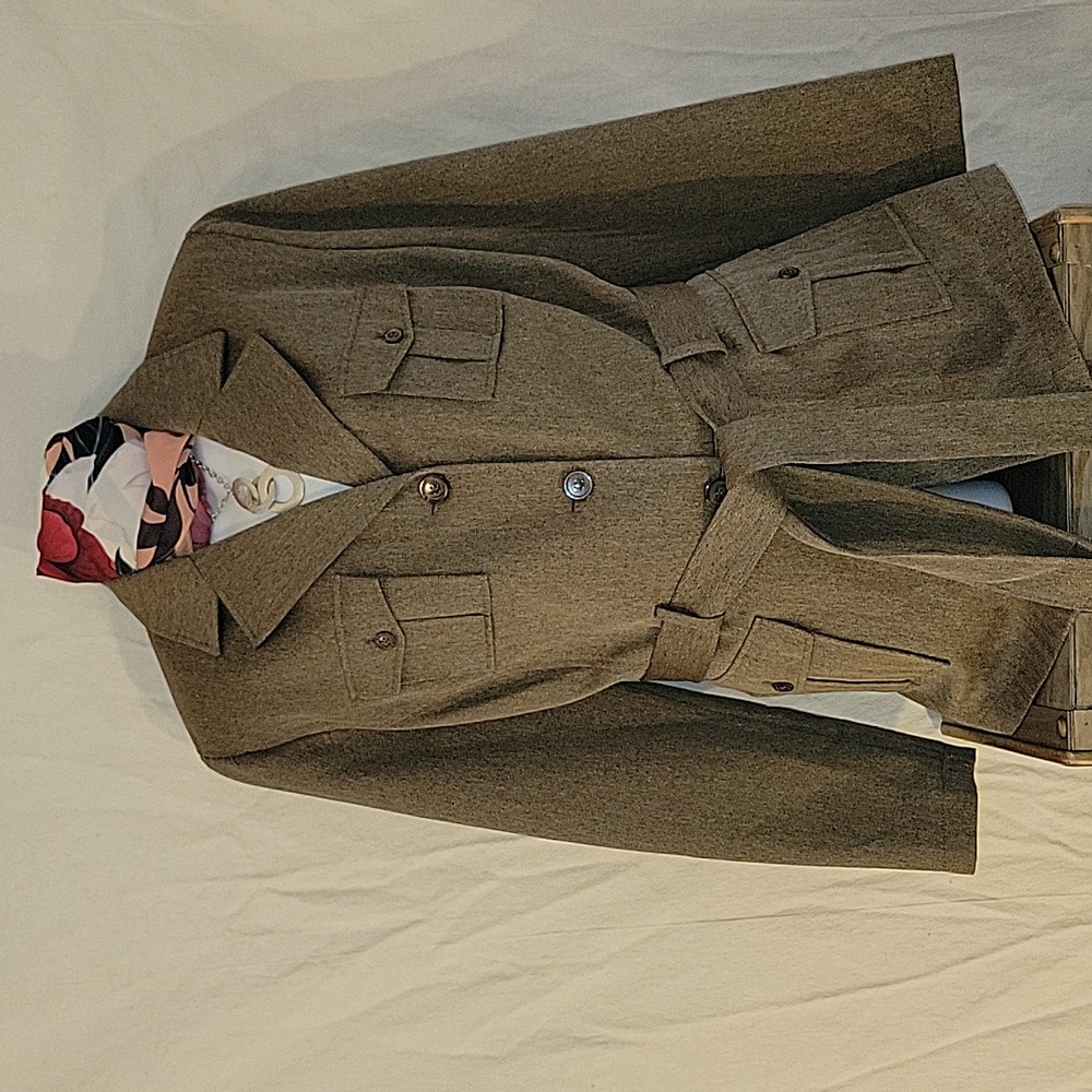 2-Piece Safari Style Skirt Suit, Plus-Size 18W, Career Wear